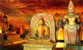 Statues at Dambulla Cave Temple